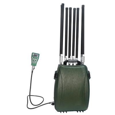 8 Channel 50W 1KM Man Pack Drone Signal Jammer Frequency Range 5.2G