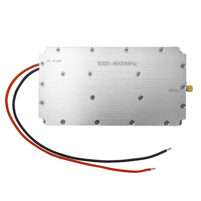 Aluminum Alloy 50W RF Amplifier Module Super Frequency Band 5000-6000MHz Signal Source For Jammer Application