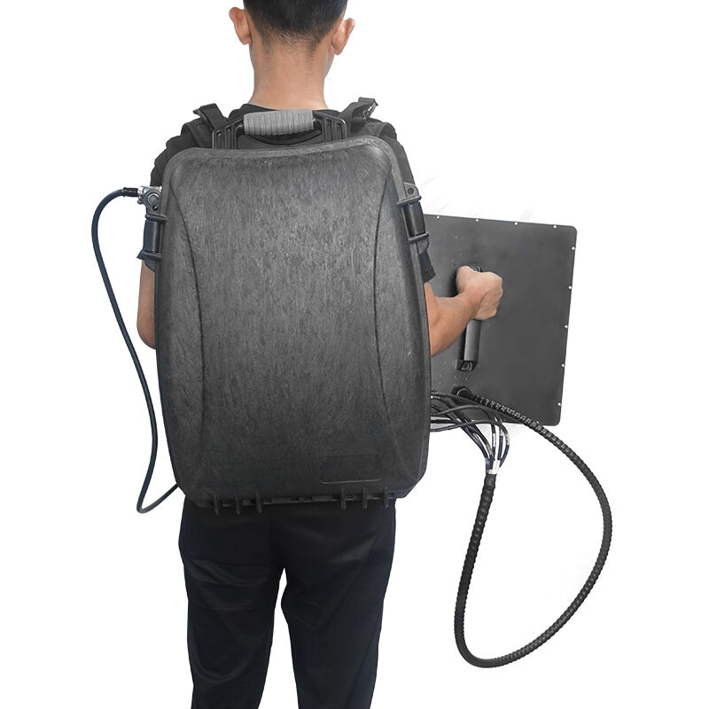 Powerful 8band directional manpack drone signal jammer equipment for air security