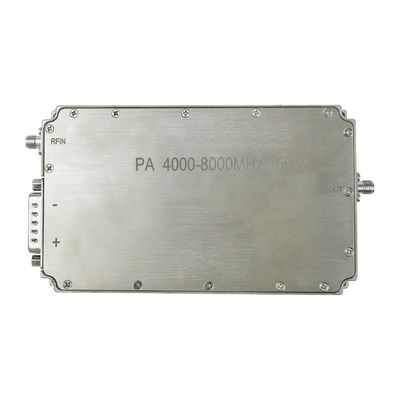 4000-8000MHz 50W Hochleistungs-Drohnenverstärkermodul 47dB Verstärkung Stabil 1dB Ausgang