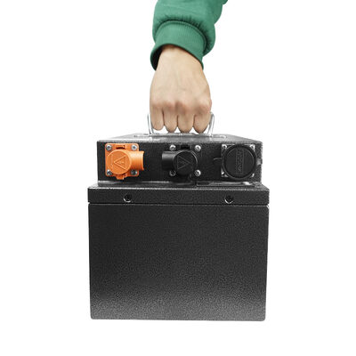 Nationale Qualitätsprüfung AC DC 24V 120A tragbare externe Lithiumbatterie Lange Akkulaufzeit