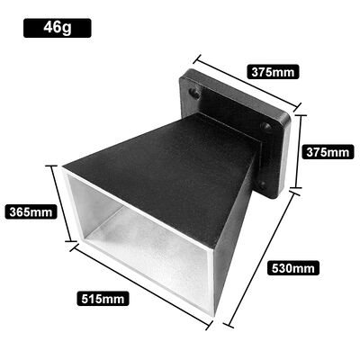 Neue 46g leichte WiFi 5150-5850MHz Horn-Antenne mit matschwarzer Pulverbeschichtung