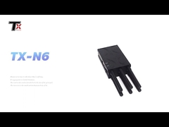 ABS Plastic + Aluminum Cell Signal Blocker , 6 Antenna Wifi Cellphone Jammer